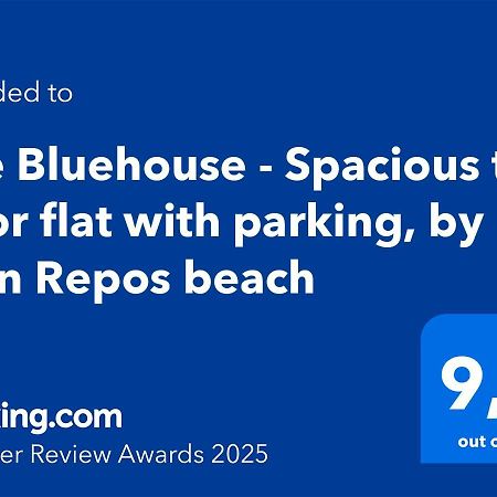 The Bluehouse - Spacious Top Floor Flat With Parking, By Mon Repos Beach Corfu  Εξωτερικό φωτογραφία