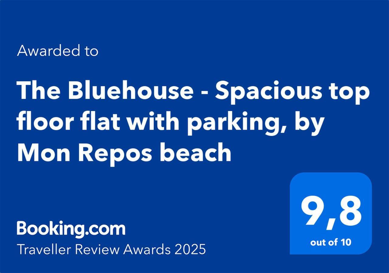 The Bluehouse - Spacious Top Floor Flat With Parking, By Mon Repos Beach Corfu  Εξωτερικό φωτογραφία